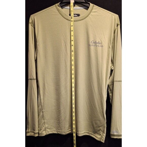 Cabela’s Guidewear Long Sleeve Fishing/Outdoor Shirt UPF 50 Size Large Green - Picture 3 of 14